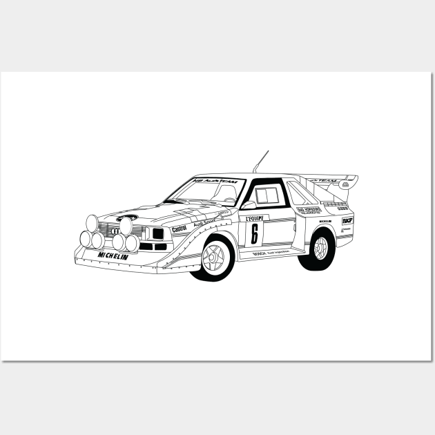 Sport Q1 Group B Black Outline Wall Art by kindacoolbutnotreally